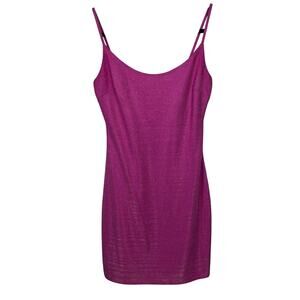B. Darlin Pink Metallic Bodycon Mini Dress Women’s 5/6 Y2K Spaghetti Strap